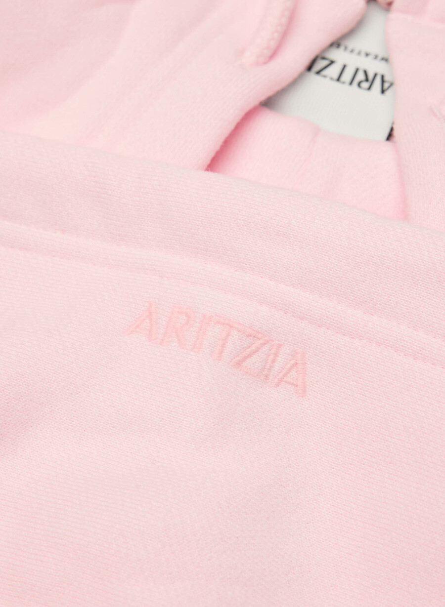 kuscheliger fleece-hoodie mit mega-reißverschluss villa pink