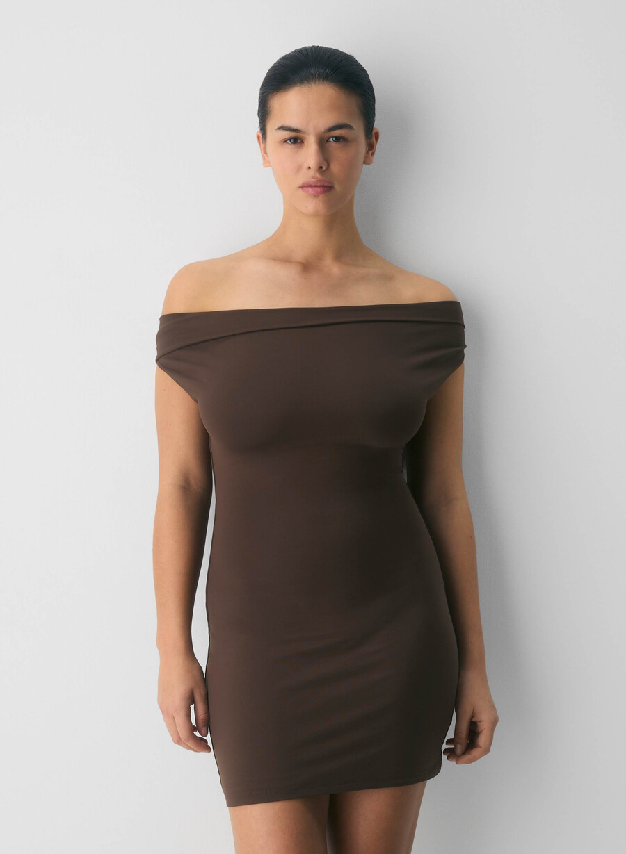 original contour ravish kleid reiches mochabraun