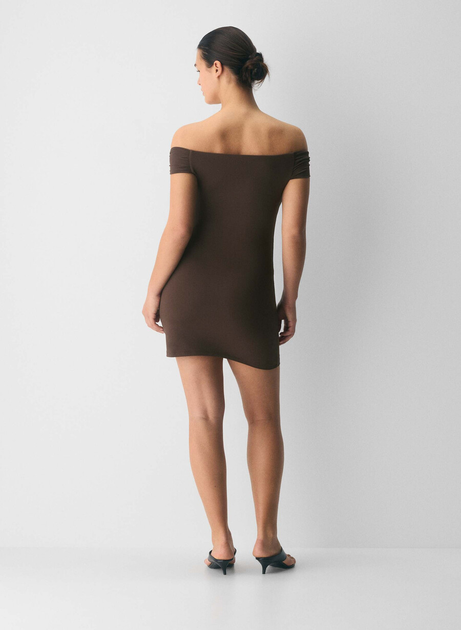 original contour ravish kleid reiches mochabraun
