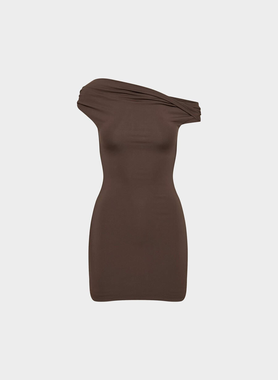 original contour ravish kleid reiches mochabraun