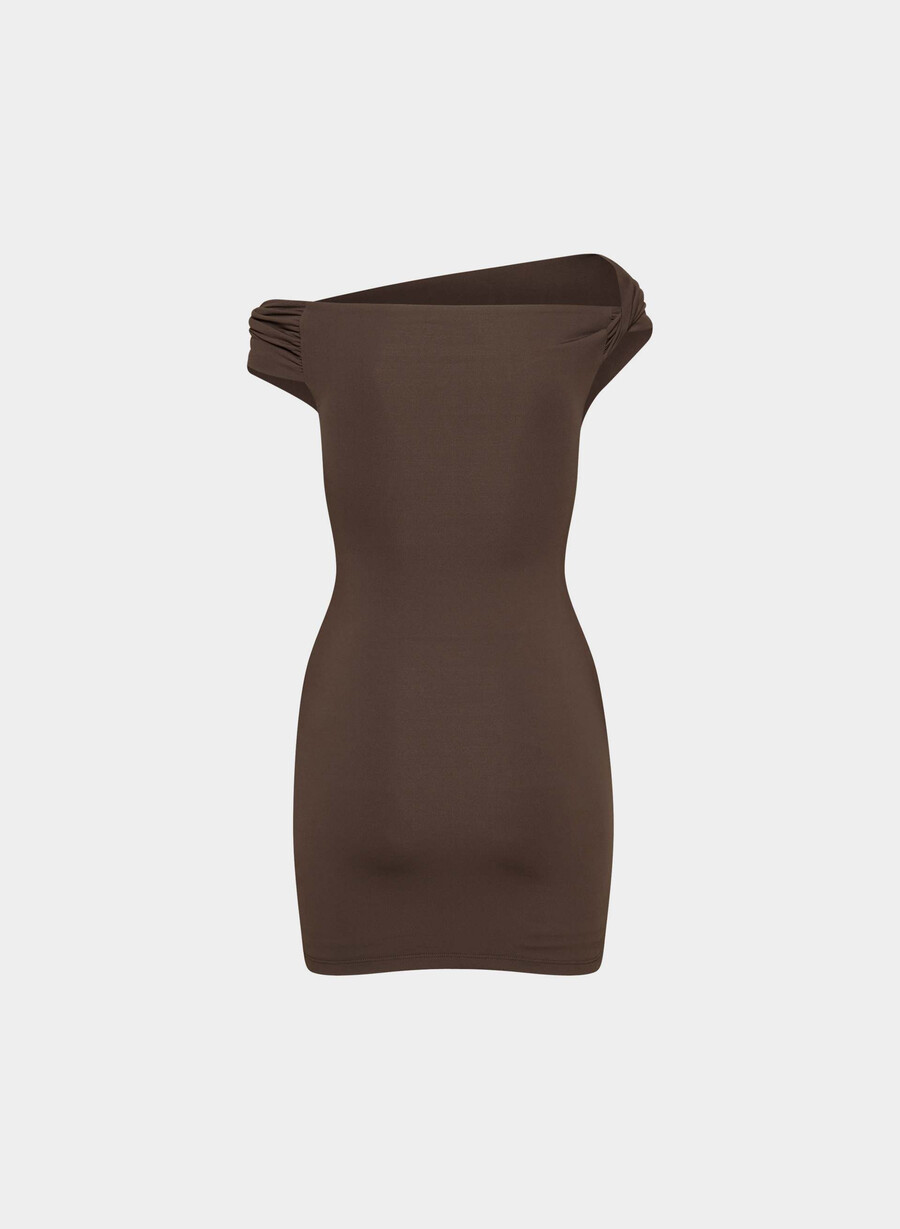 original contour ravish kleid reiches mochabraun