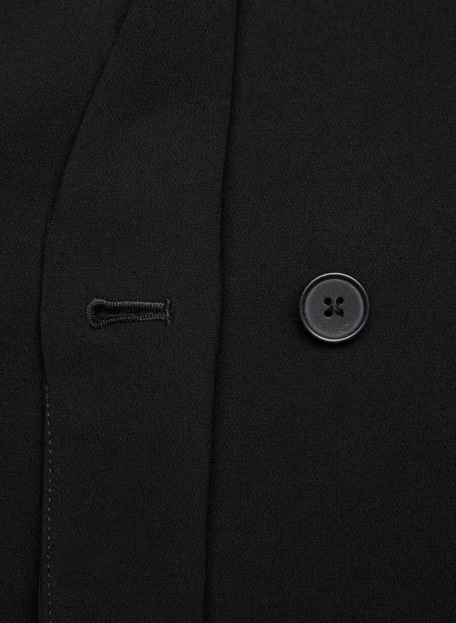 postage trenchcoat - sway crêpe schwarz