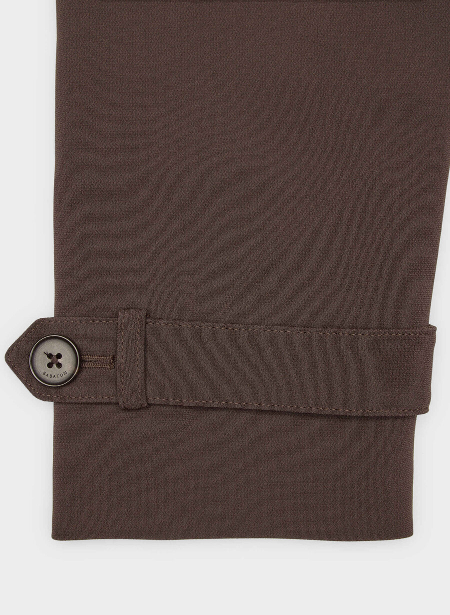 postage trenchcoat - sway crêpe sattes mokkabraun