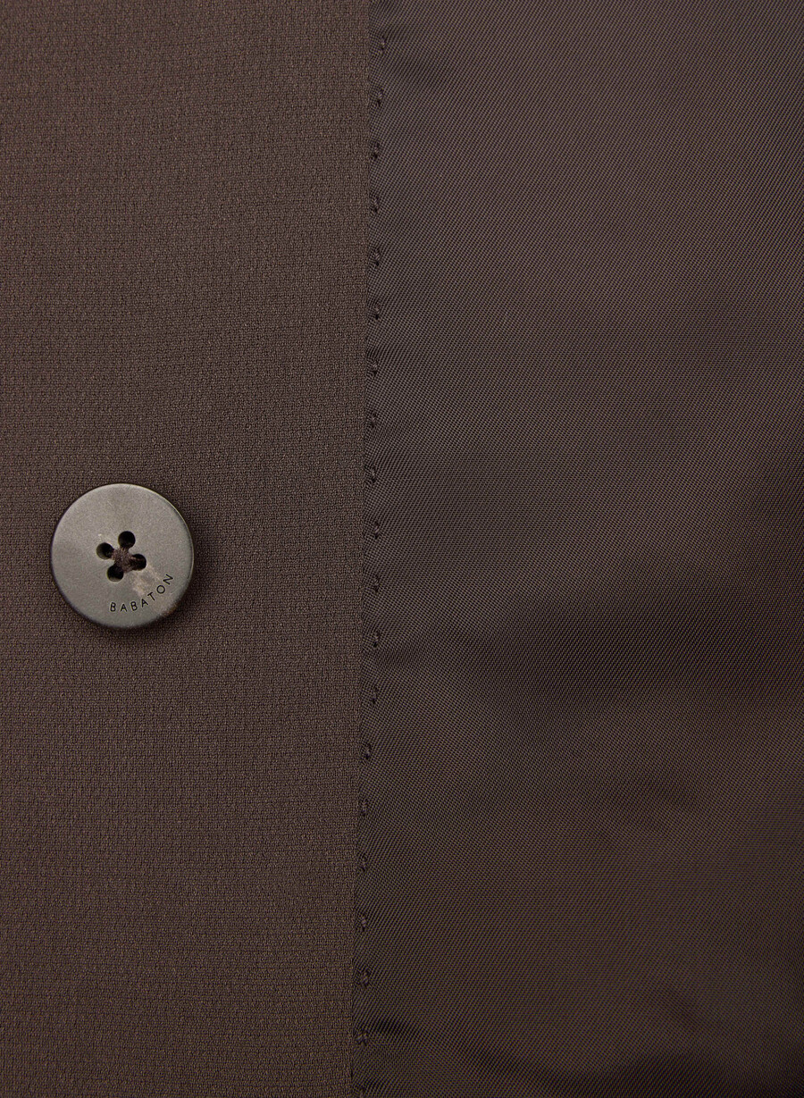 postage trenchcoat - sway crêpe sattes mokkabraun