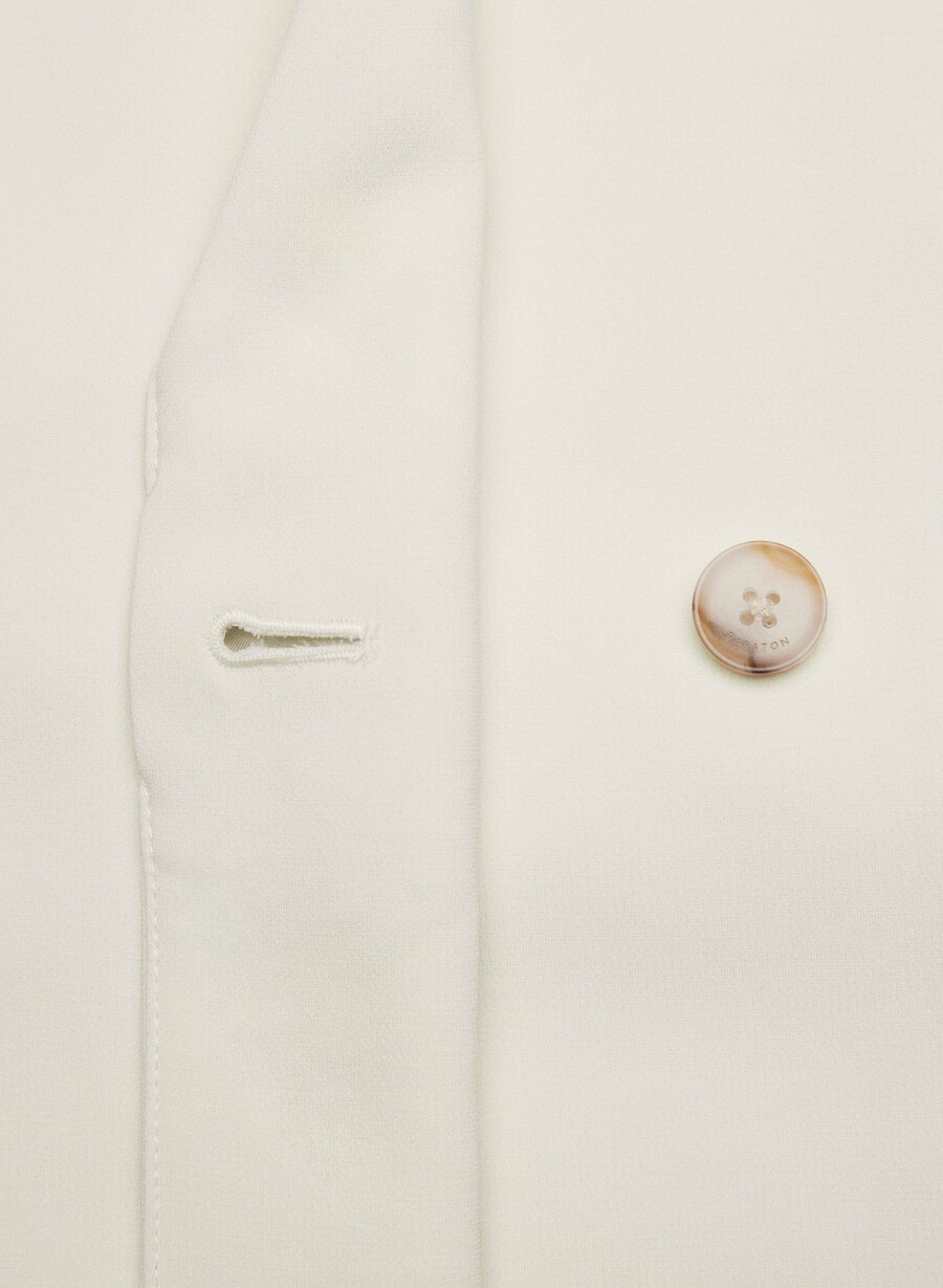 postage trenchcoat - sway crêpe vintage weiss