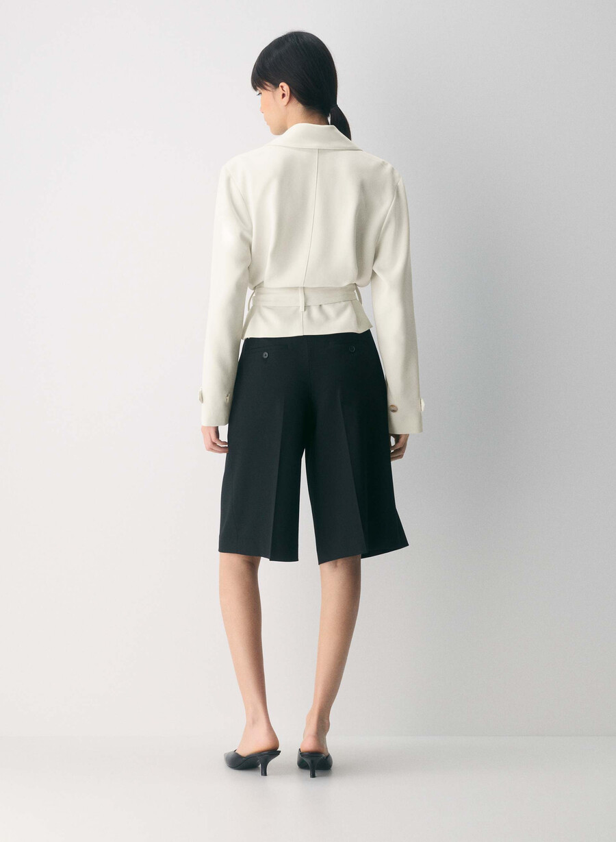 postage trenchcoat - sway crêpe vintage weiss