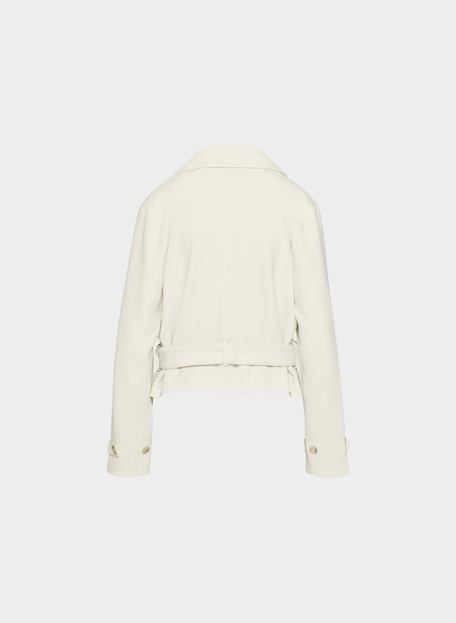 postage trenchcoat - sway crêpe vintage weiss