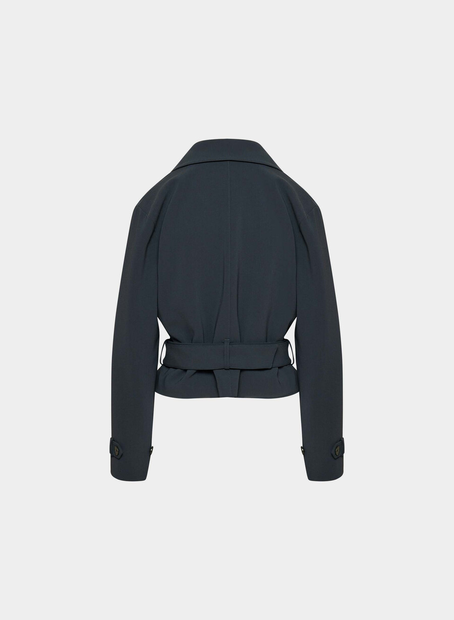 postage trenchcoat - sway crêpe dunkelblau