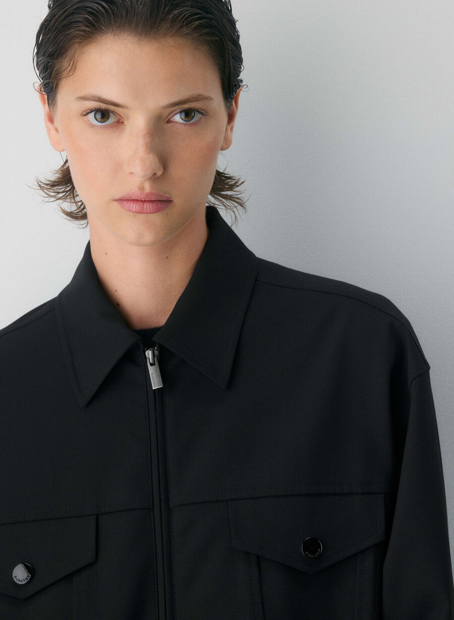telegraph bomber - reessential light black