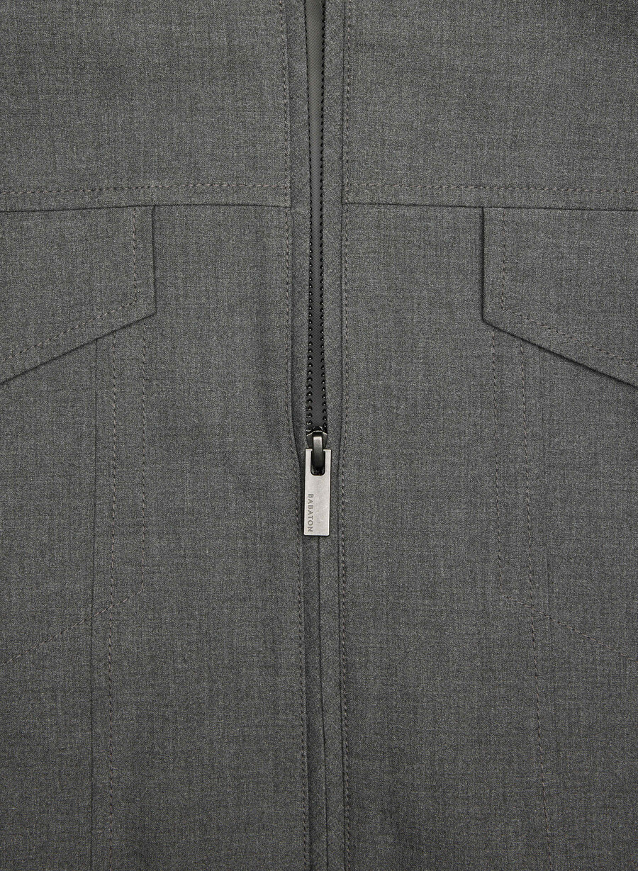 telegraph bomber - reessential light heather charcoal