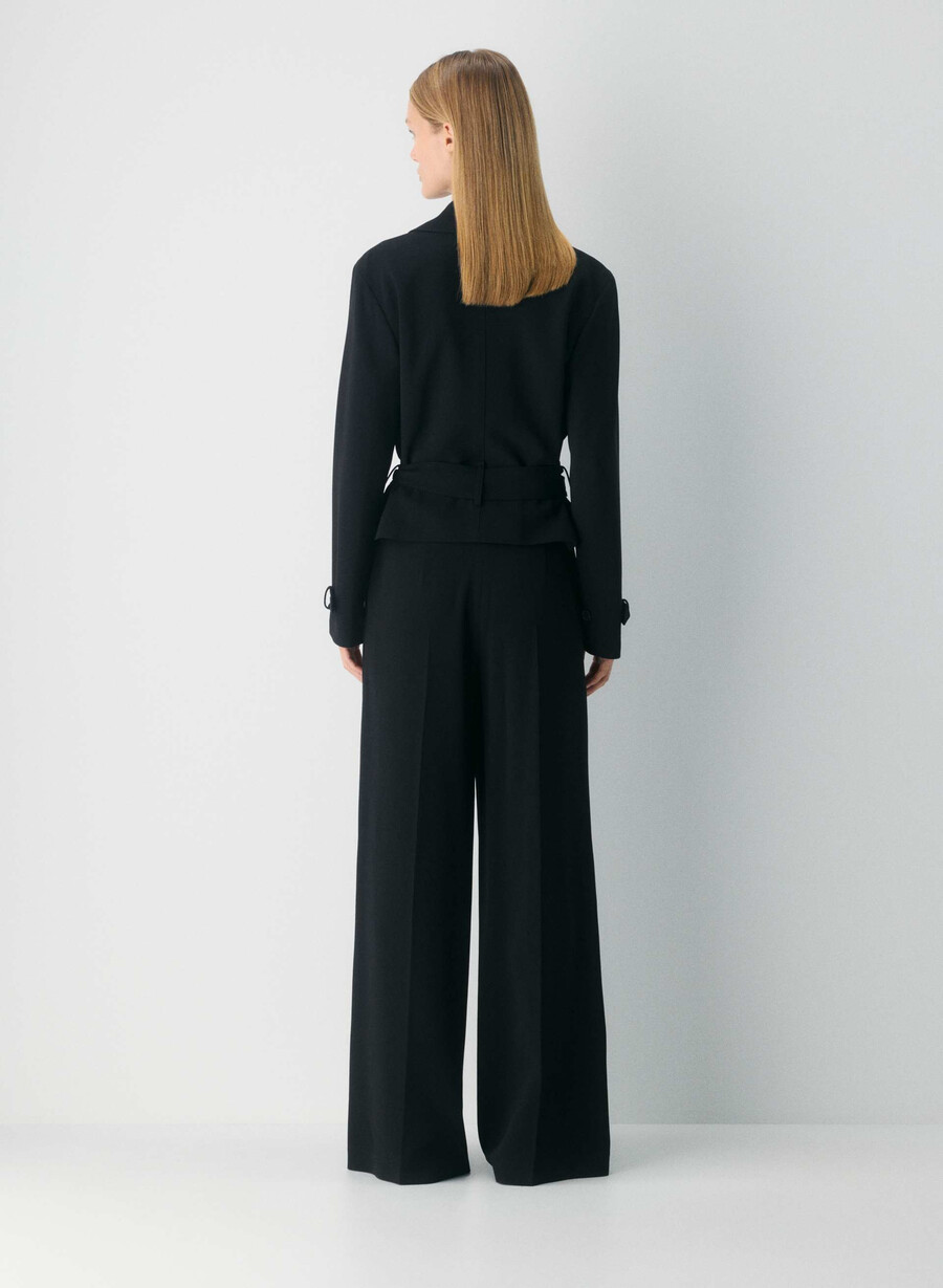 leeway hose - sway crêpe schwarz