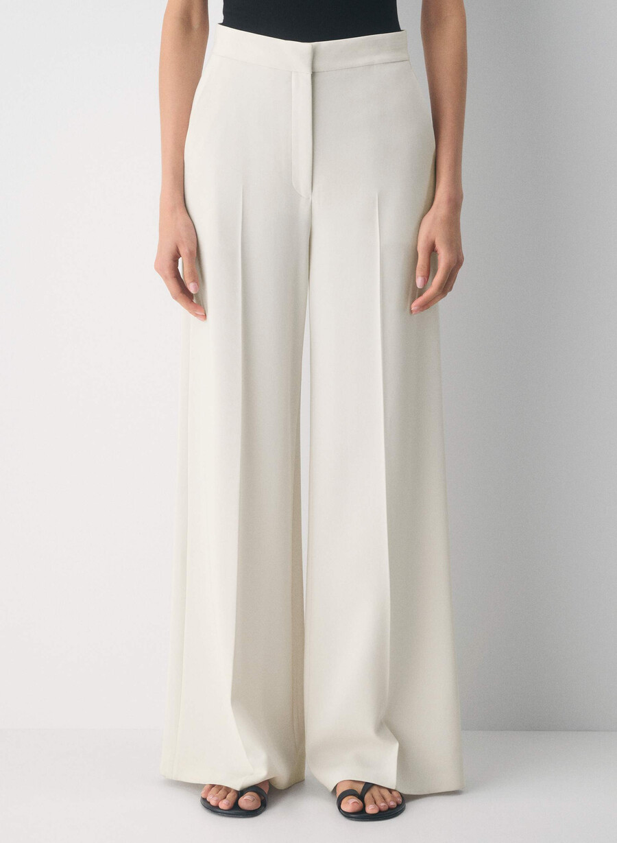 leeway hose - sway crêpe vintage weiss