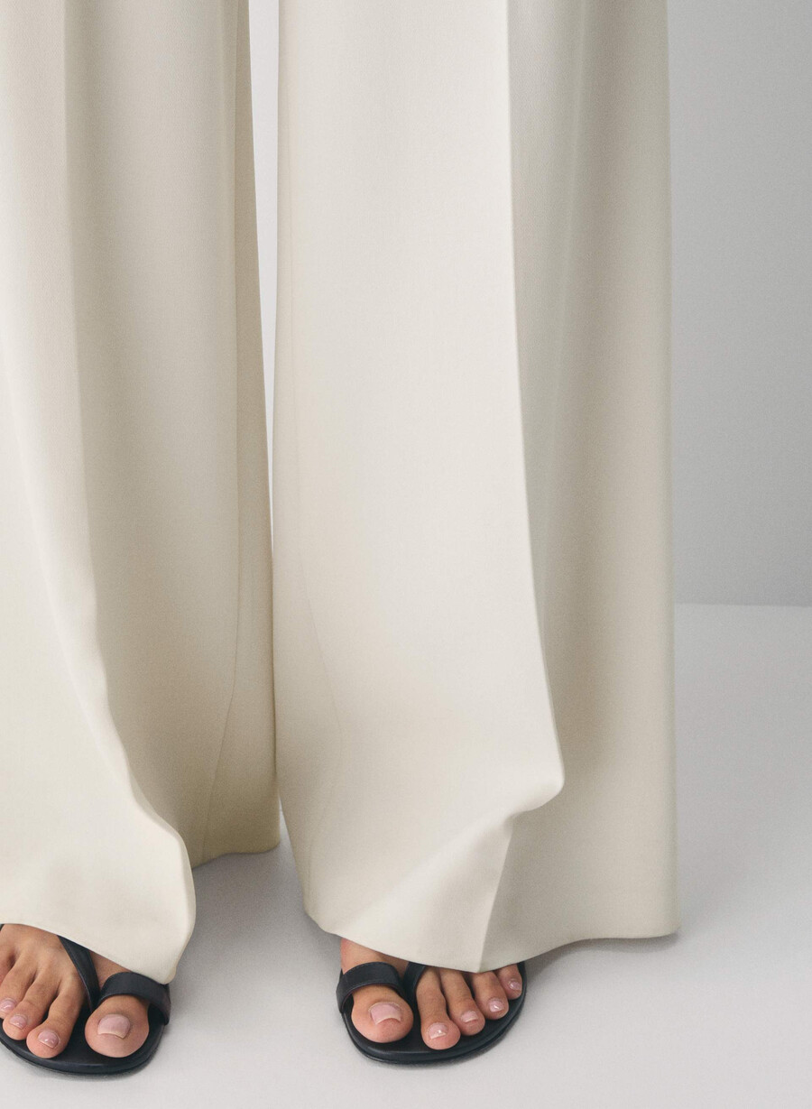 leeway hose - sway crêpe vintage weiss