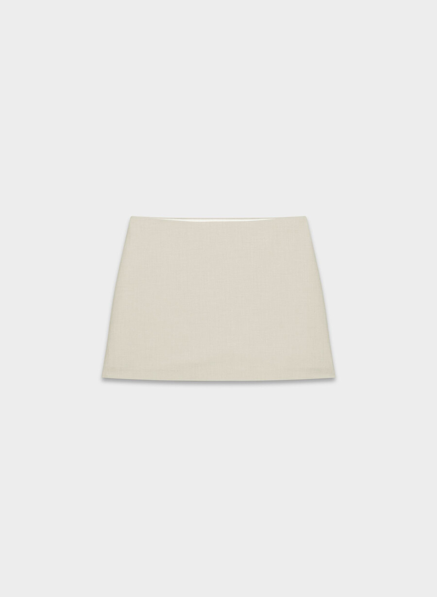 roundup skort - reessential light heather matte pearl