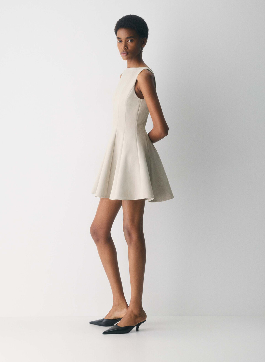 proxy dress - reessential heather matte pearl