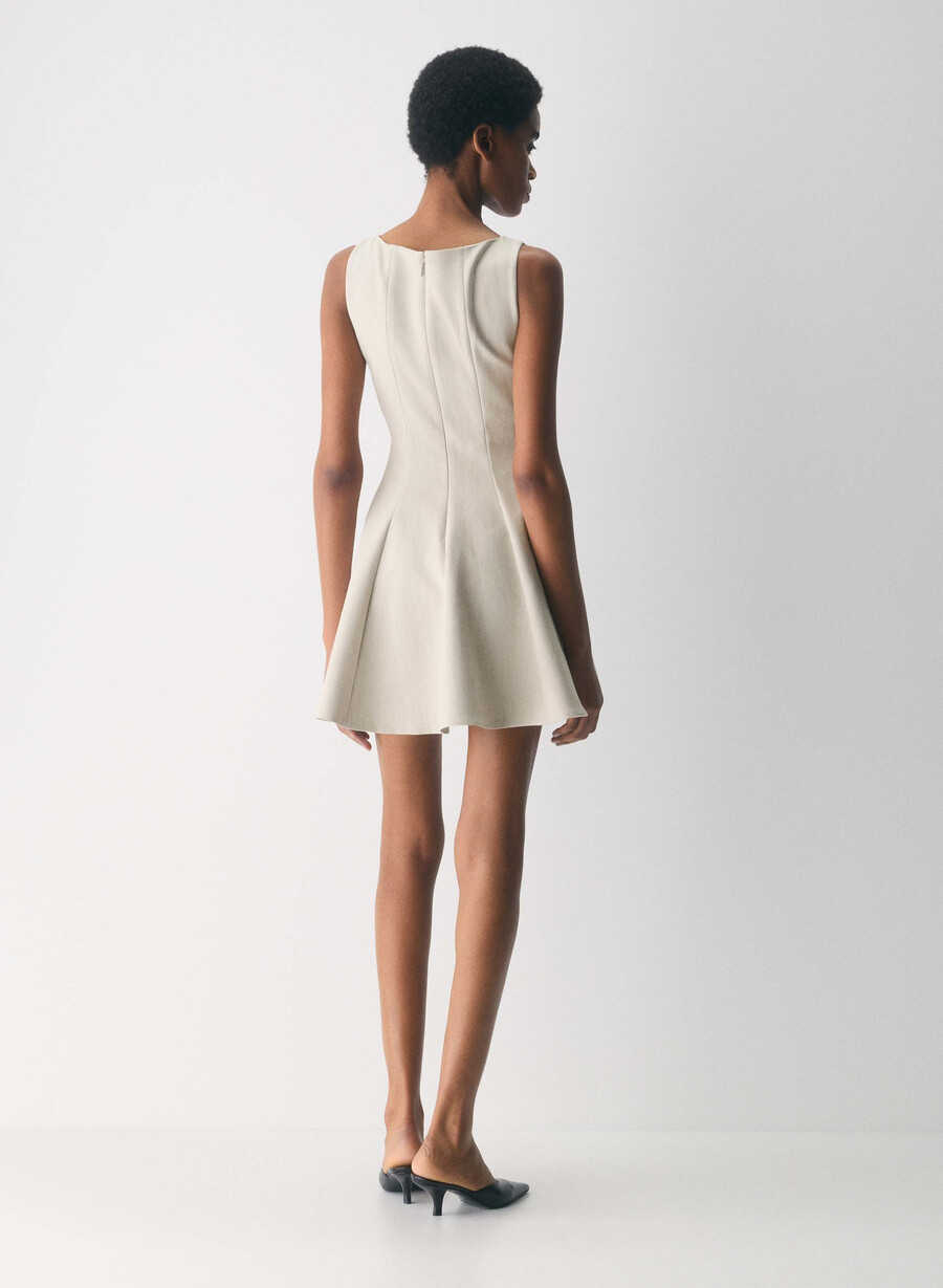 proxy dress - reessential heather matte pearl