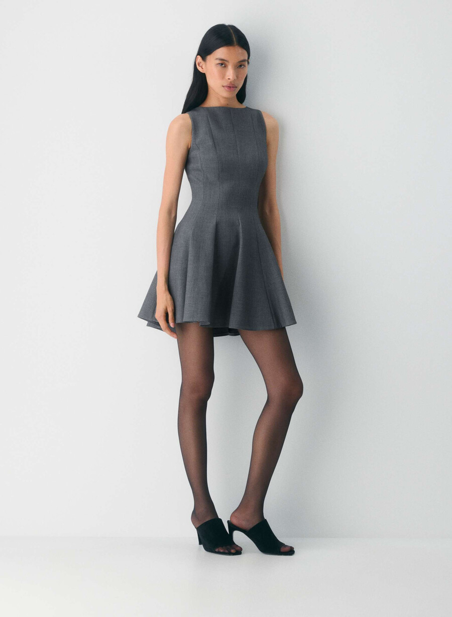 proxy dress - reessential heather charcoal