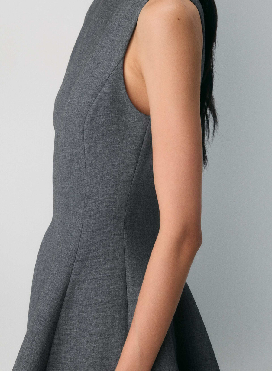 proxy dress - reessential heather charcoal