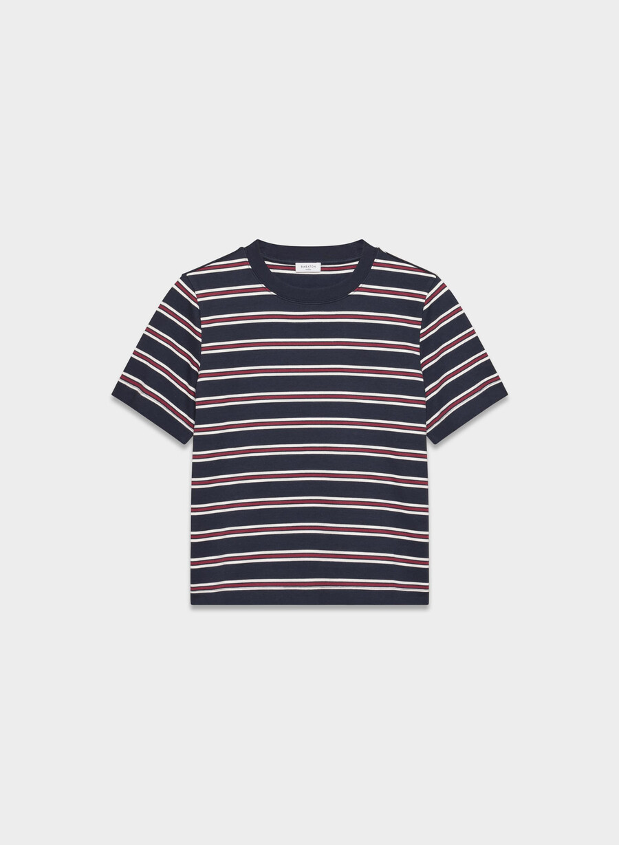 interlock funktions-t-shirt aus baumwolle dk nt nvy cordovan
