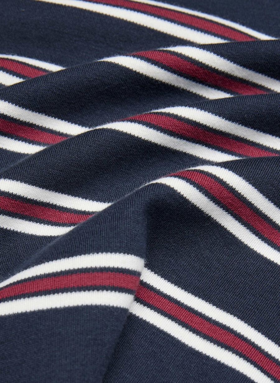 interlock funktions-t-shirt aus baumwolle dk nt nvy cordovan