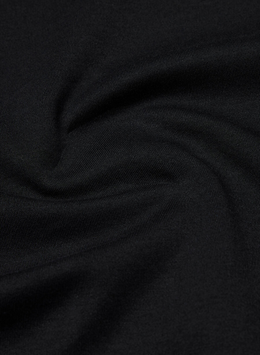 interlock baumwoll-pegasus-t-shirt schwarz