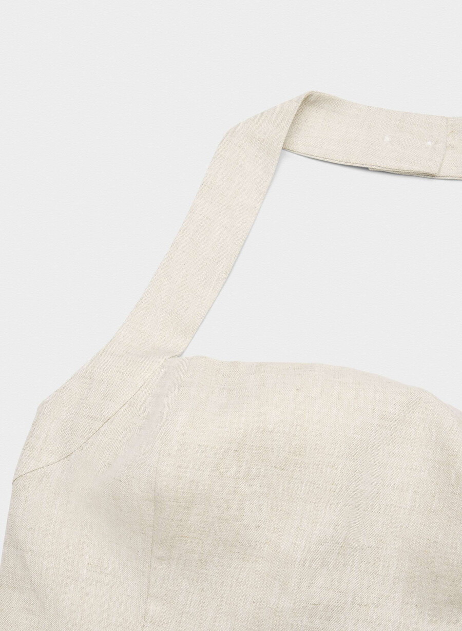 whisper leinen-neckholder-top natural ecru