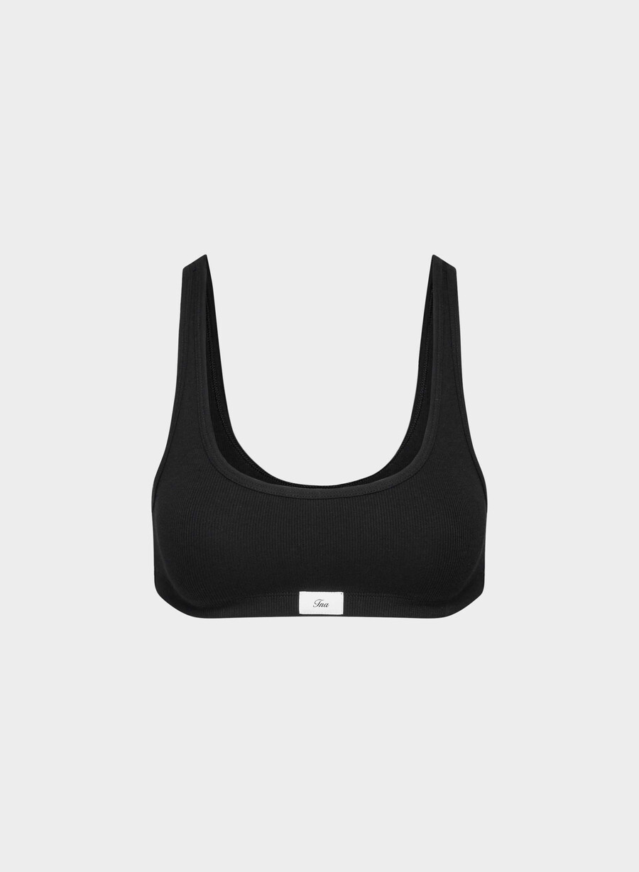 homestretch rib carefree bra top schwarz