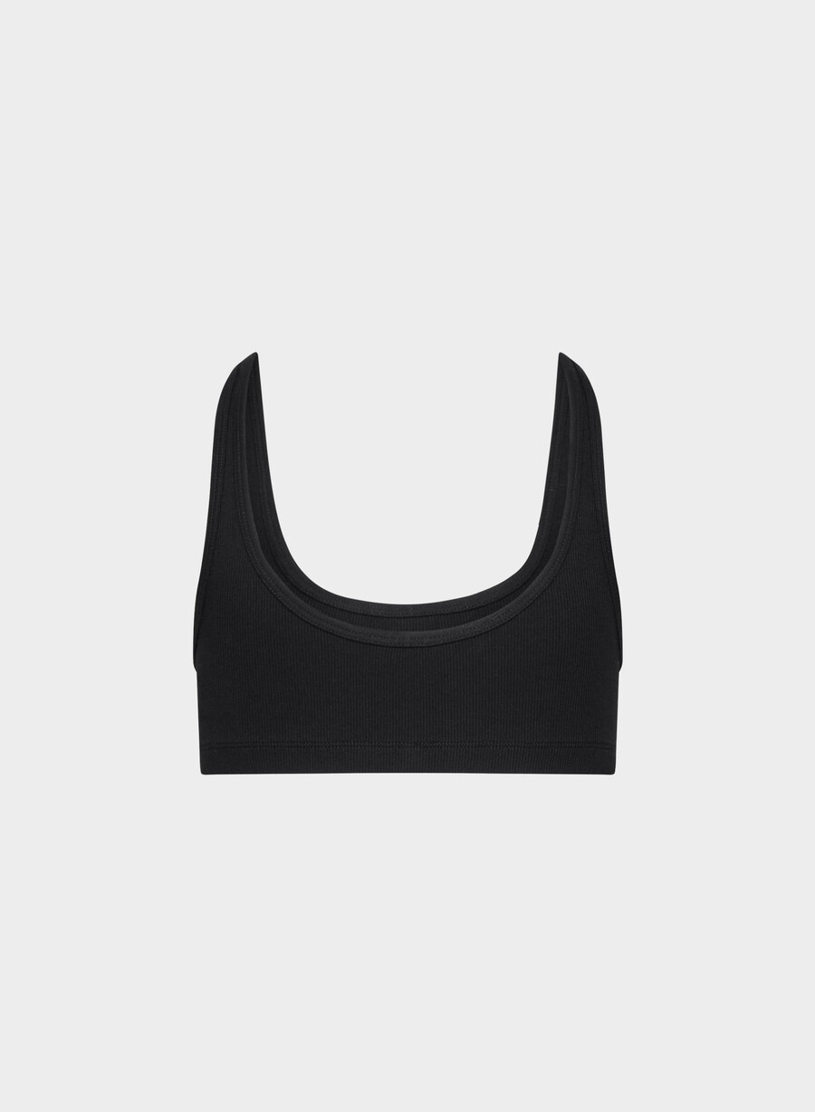 homestretch rib carefree bra top schwarz