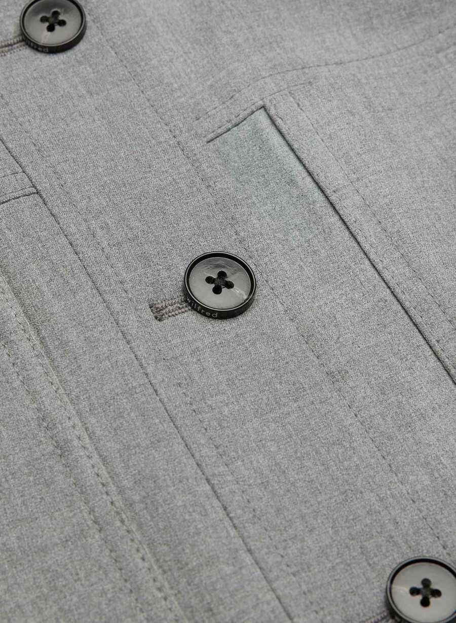 kurze jacke - reessential light heather dark grey
