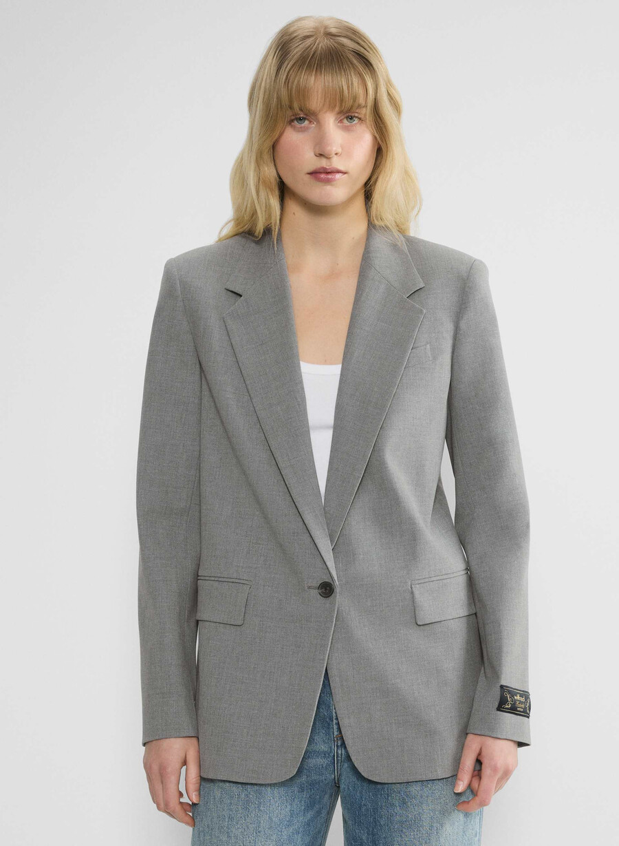 new generation blazer - reessential light heather dark grey