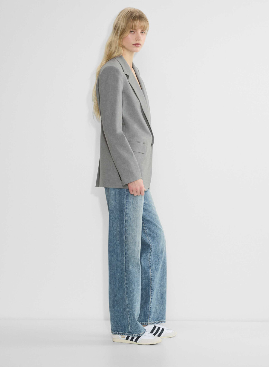 new generation blazer - reessential light heather dark grey