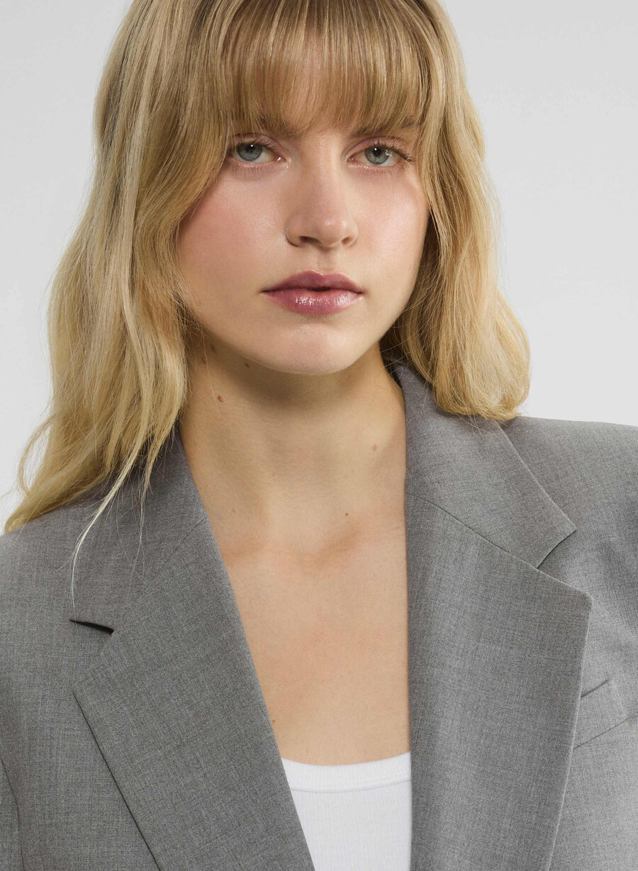 new generation blazer - reessential light heather dark grey