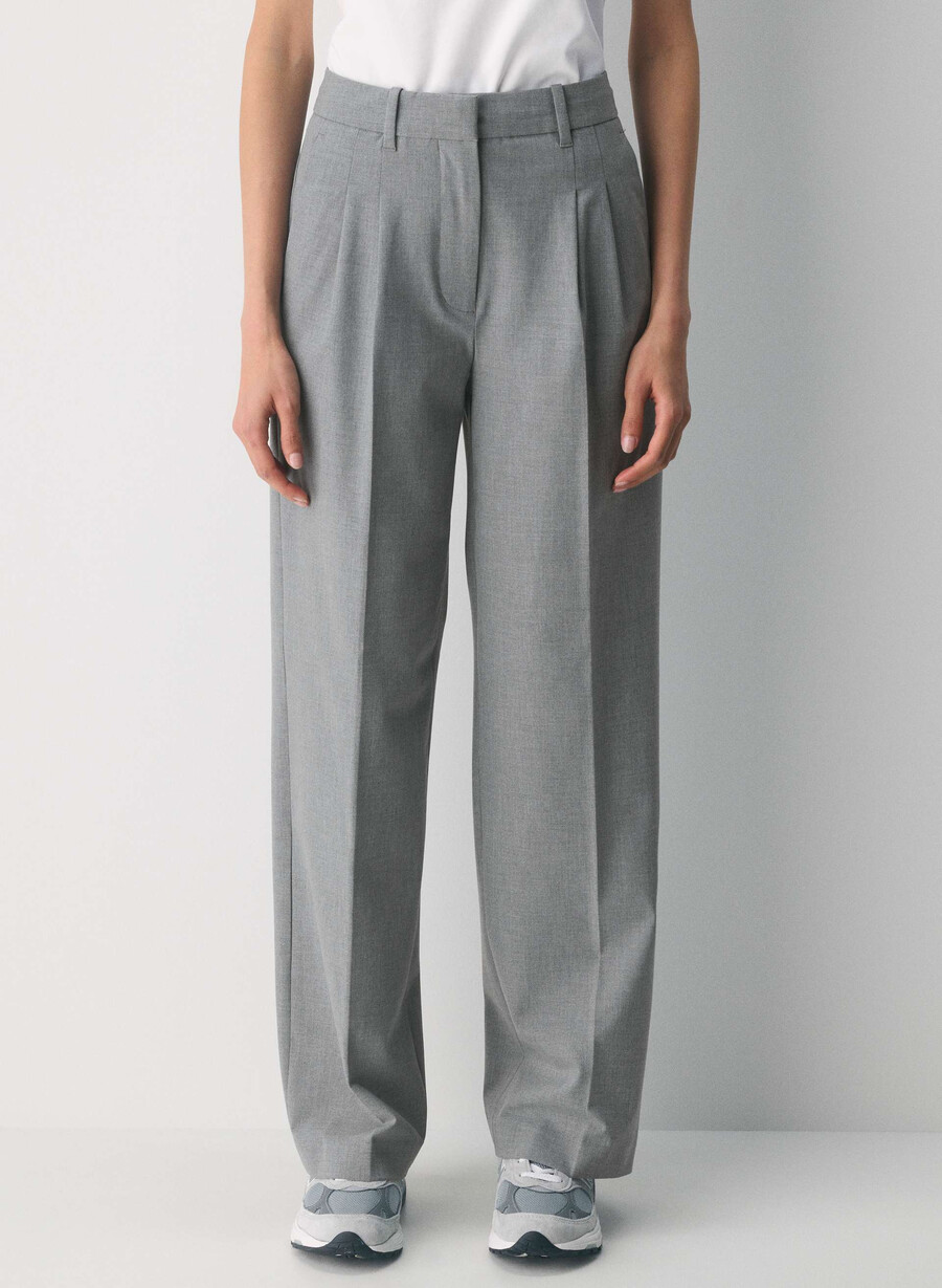 die mühelose hose - reessential light heather dark grey