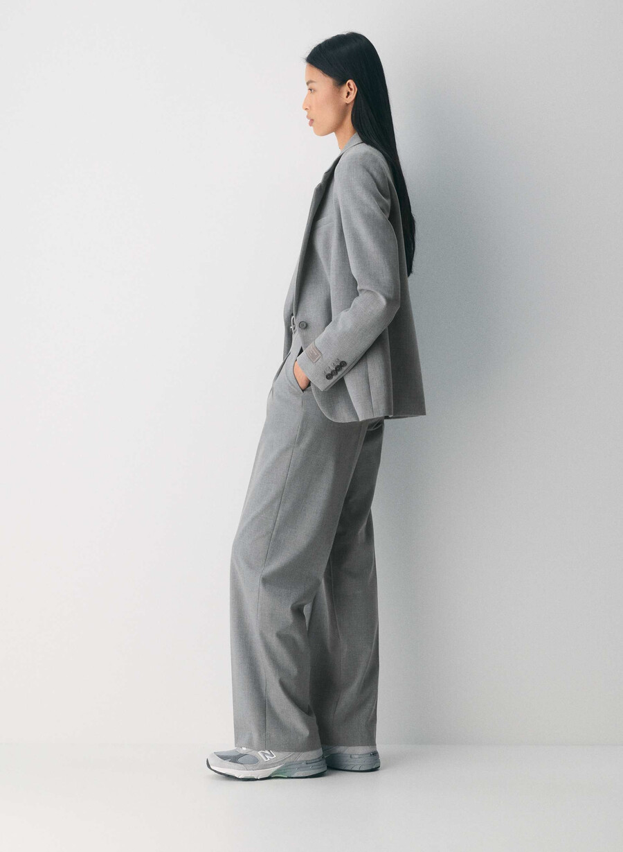 die mühelose hose - reessential light heather dark grey