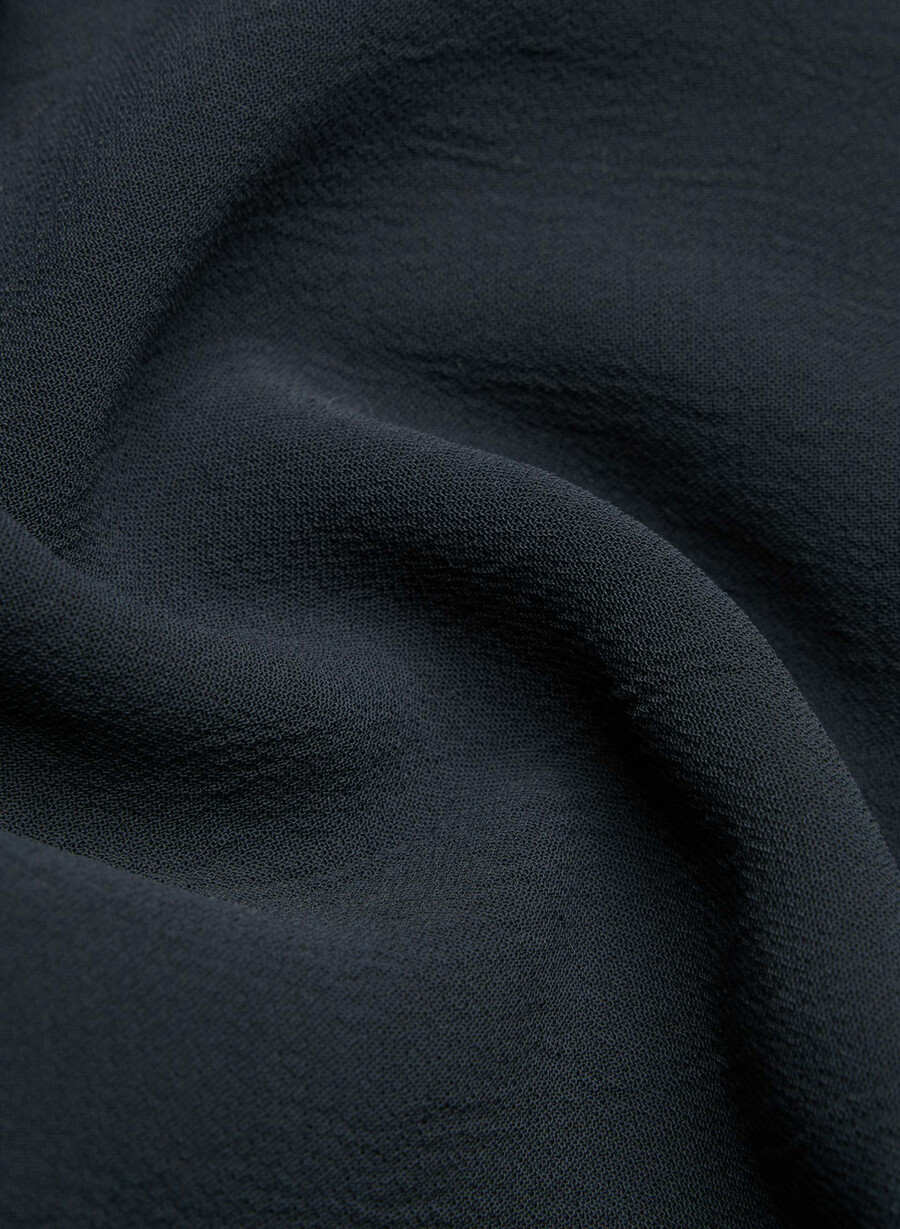 die mühelose hose curve-fit cropped - crepette dunkelnacht marineblau