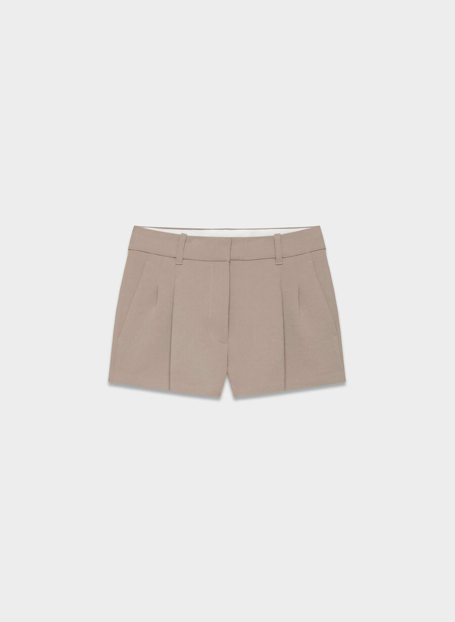 the effortless short micro - crepette turner taupe