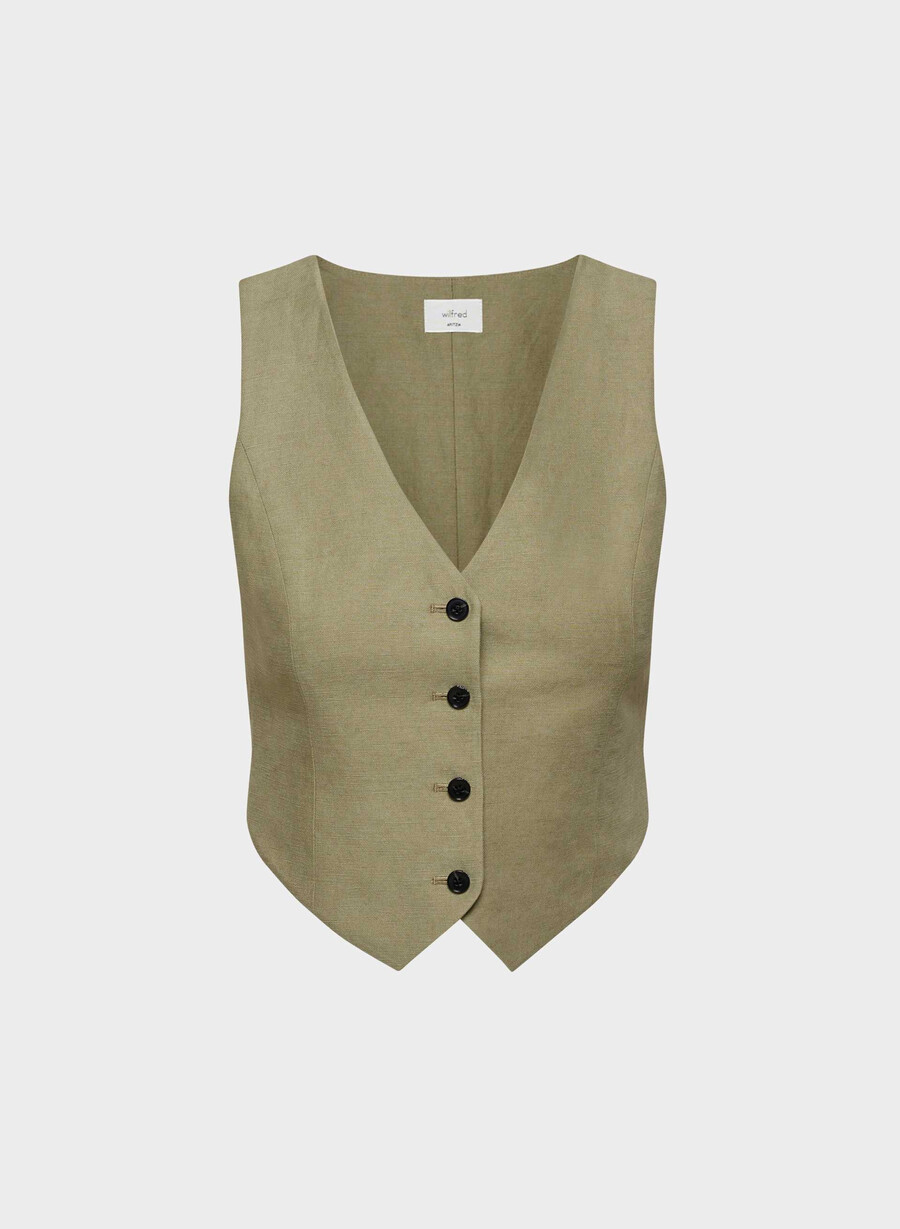cruiselinen pacino weste sundried olive