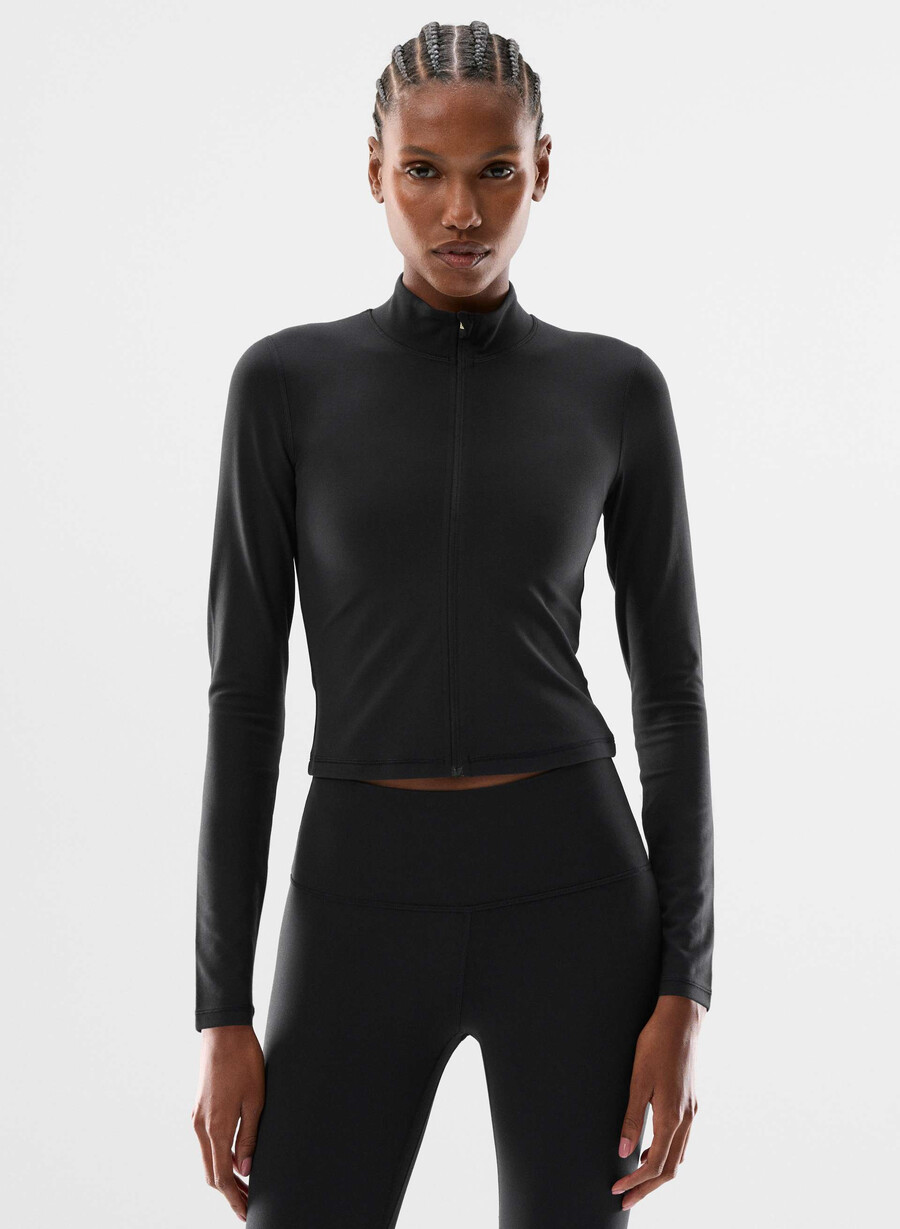 neuer butter limit zip-up schwarz