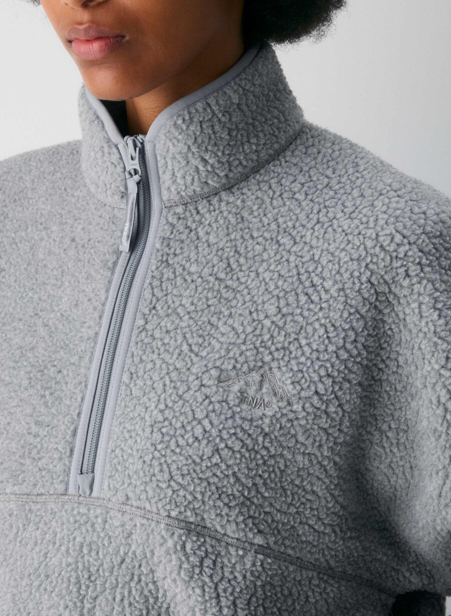 polartec thermal pro 12 zip sweater mullein