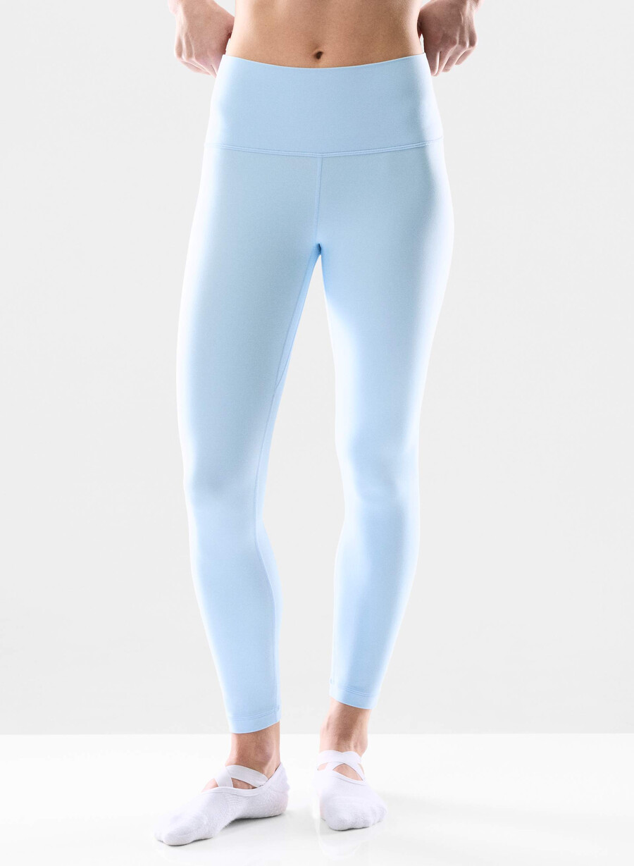 butter cheeky hi-rise 24 leggings villa blue