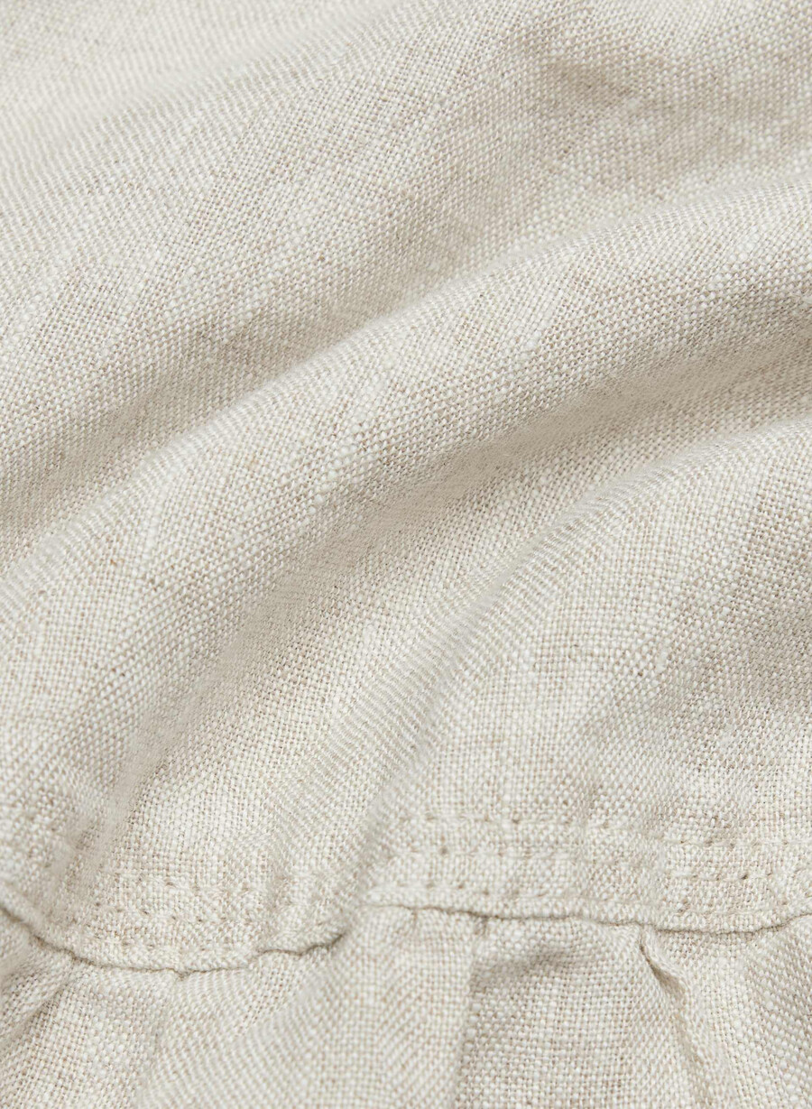 martine leinenkleid natural ecru