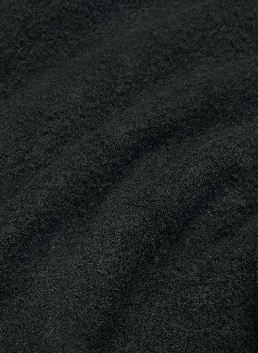 gemütliche sweatfleece-jogginghose mit mega-umschlag weit geschnitten schwarz