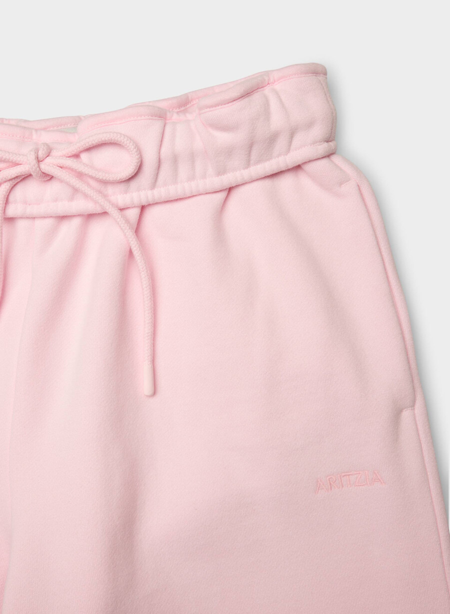 kuschelige sweatfleece-jogginghose mit mega-umschlag weit geschnitten villa pink