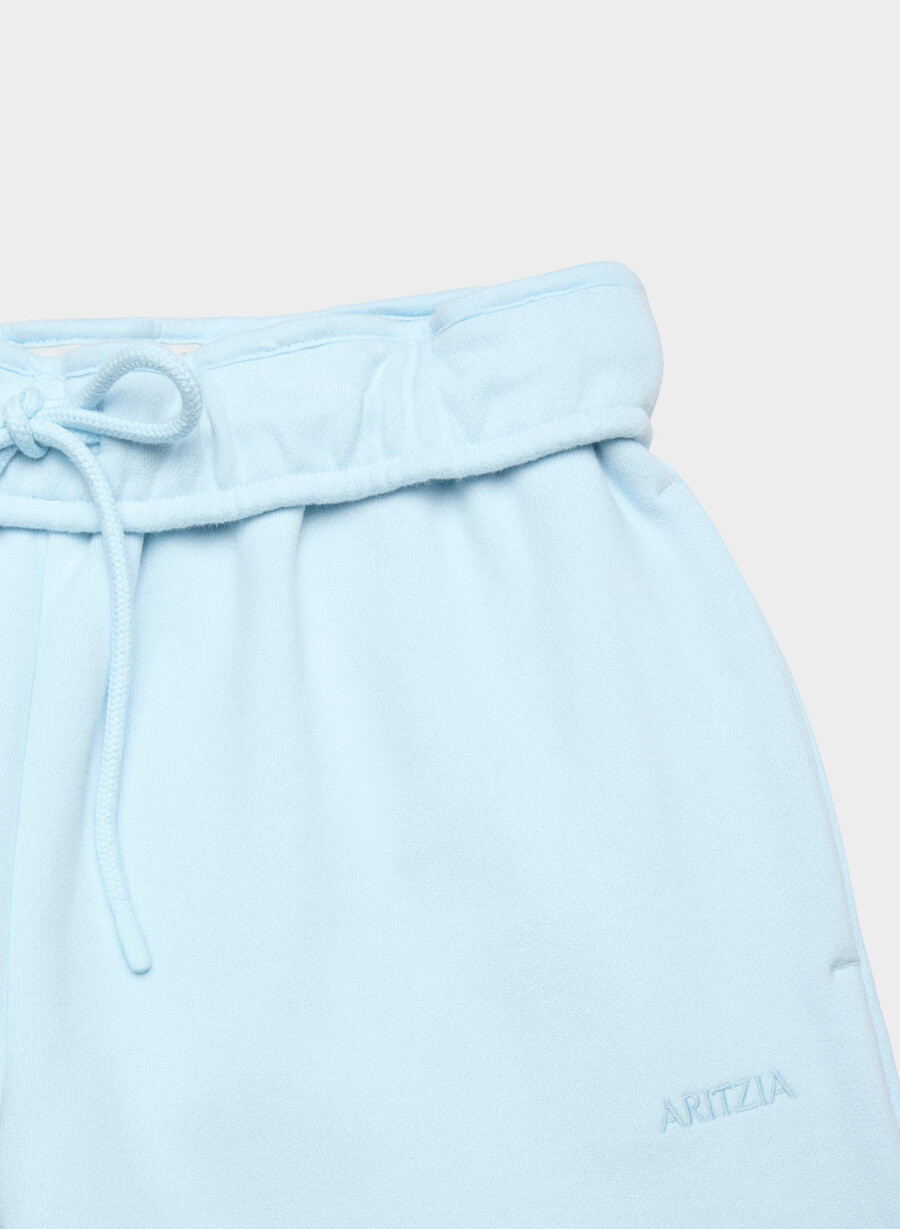 gemütliche sweatfleece-jogginghose mit großem Überschlag weit geschnitten villa blau