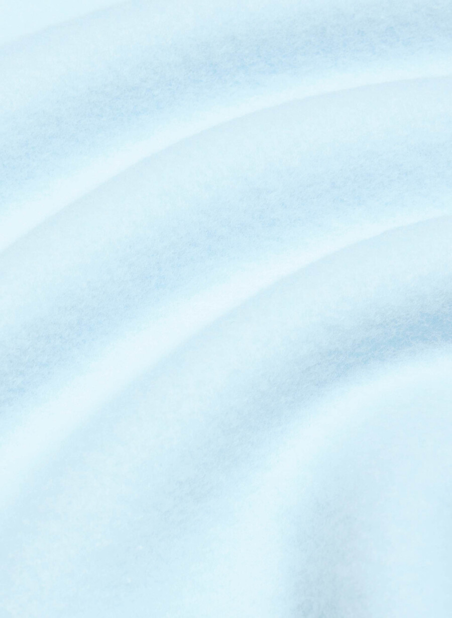 gemütliche sweatfleece-jogginghose mit großem Überschlag weit geschnitten villa blau