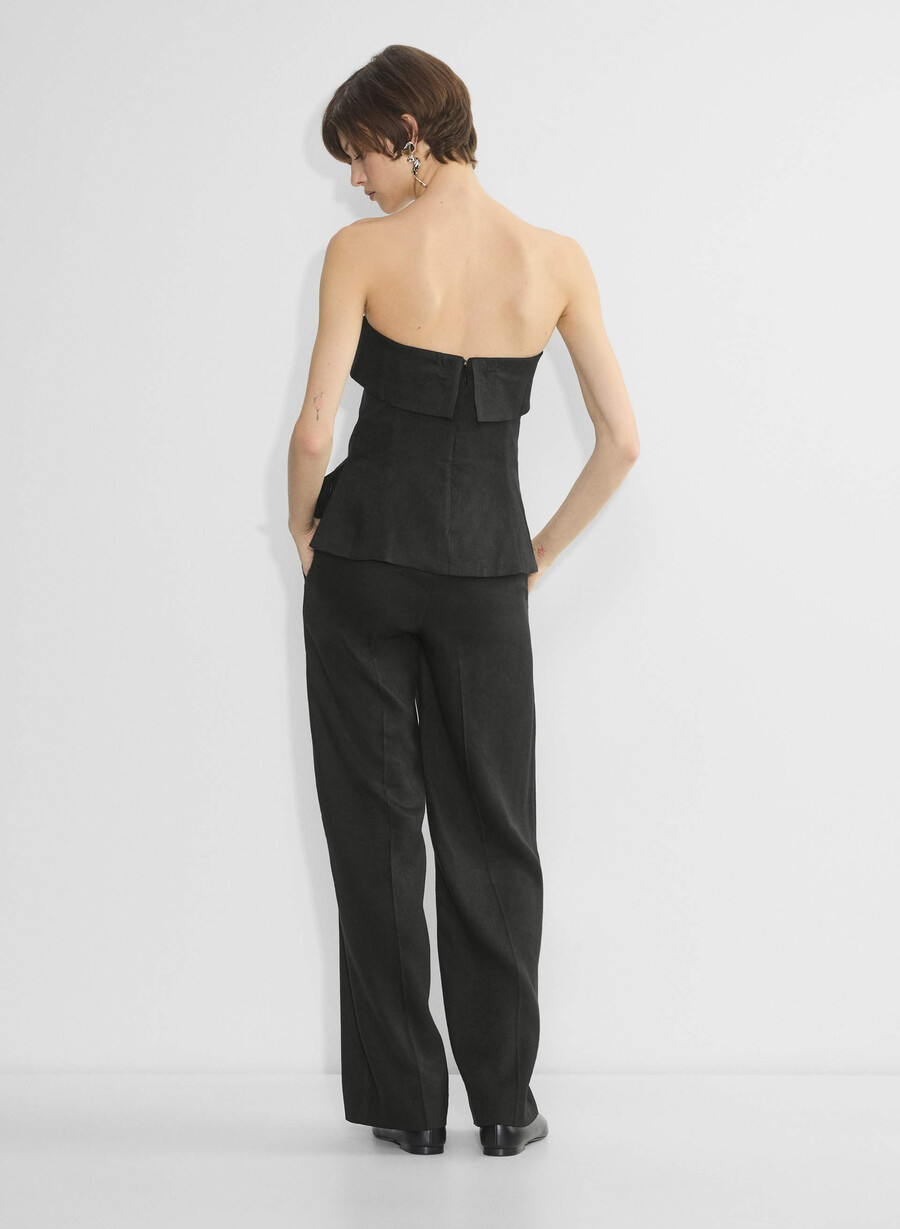 parity leinenhose schwarz
