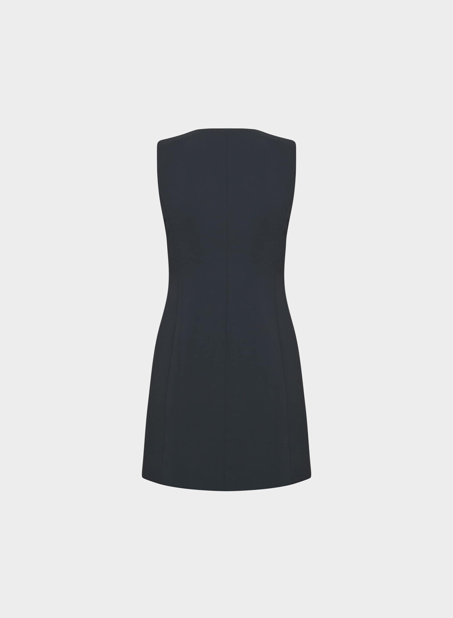 königliches kleid - crêpe dunkelblau