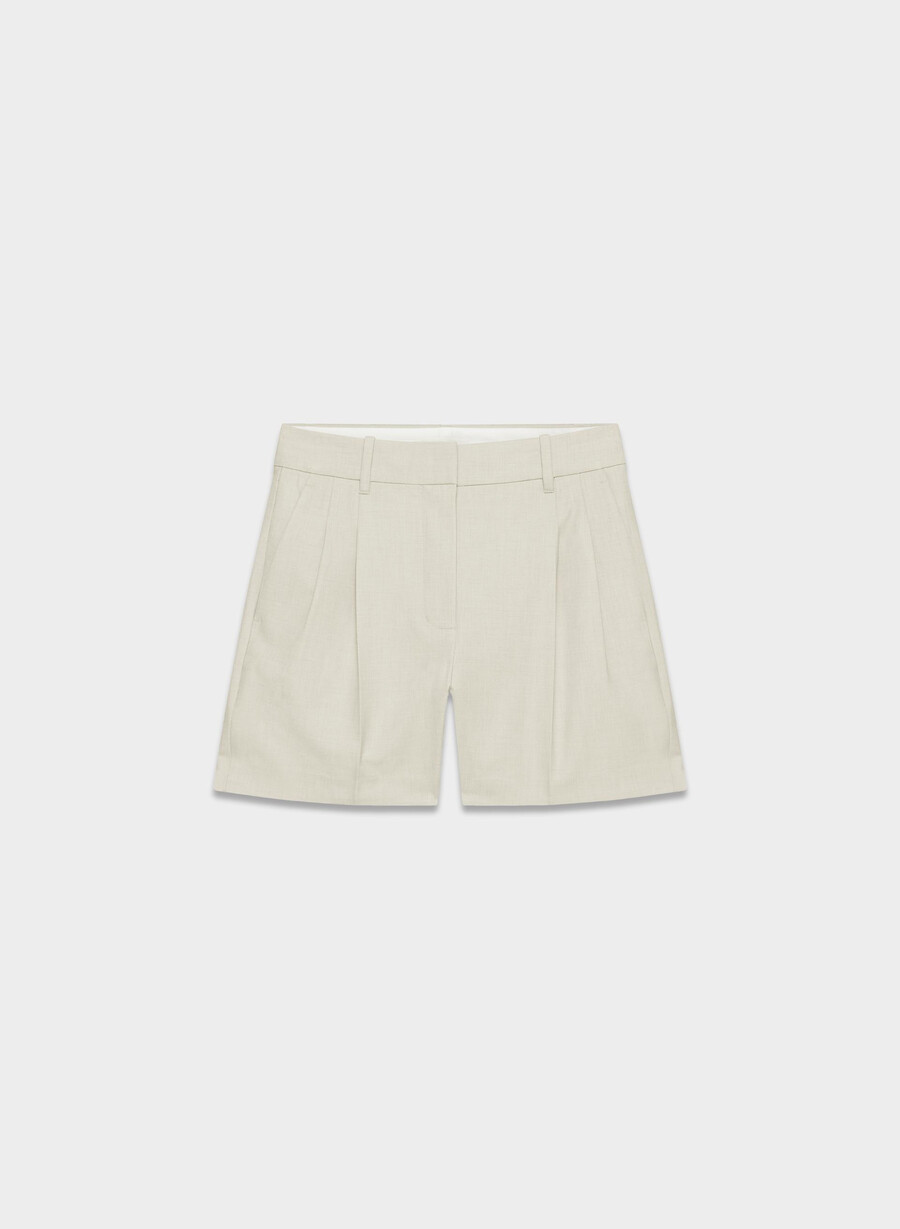 die effortless short mid-thigh - reessential light heather matte pearl