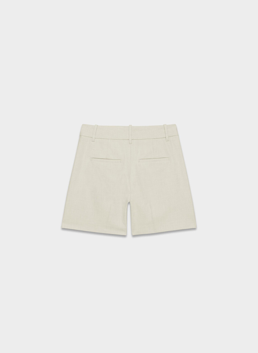 die effortless short mid-thigh - reessential light heather matte pearl