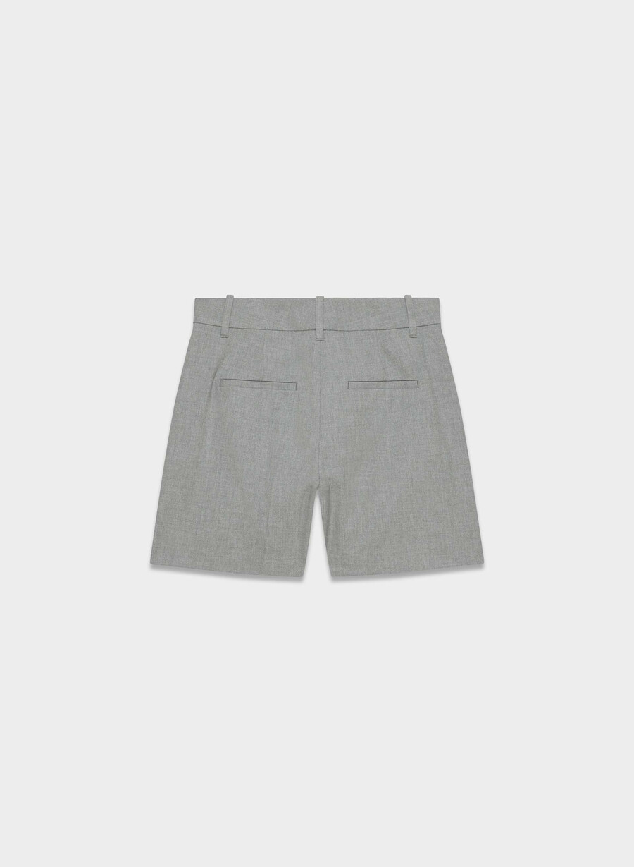 die mühelose short mid-thigh - reessential light heather dark grey